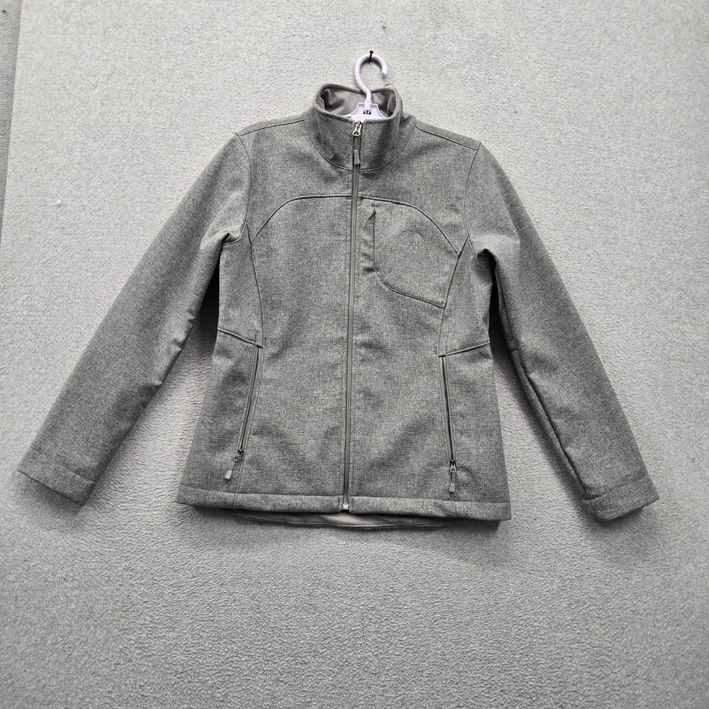 The North Face Women Jacket M Gray Nylon Aplex Bionic 3 Embroidered Fleece